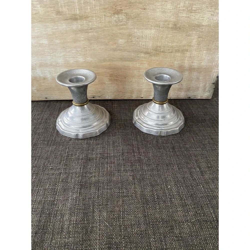 Set Of 2: Vtg Small Candlesticks Wilton Columbia PA. 3.25
